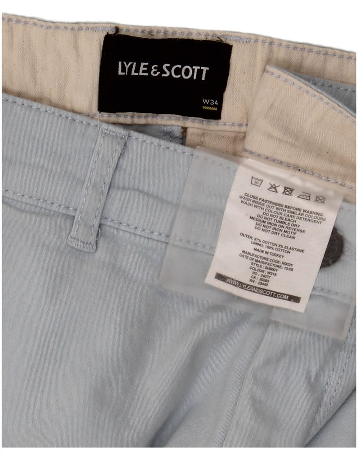 Pantalones cortos chinos Lyle & Scott para hombre W34 Algodón azul grande