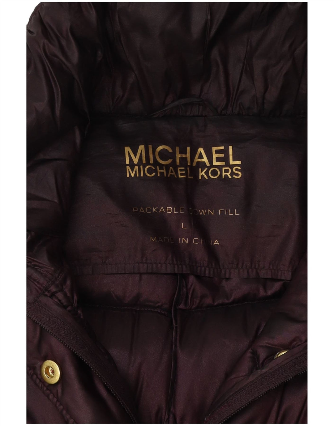 Michael Kors Abrigo acolchado para mujer Reino Unido 46 Grande Púrpura