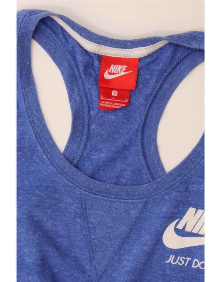 Nike - Camiseta sin mangas para mujer, talla 40, talla pequeña, color azul