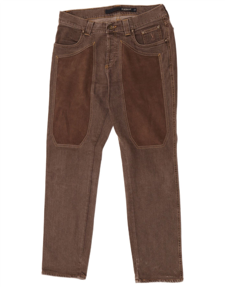 Jeckerson Vaqueros ajustados para hombre W33 L31 Algodón marrón