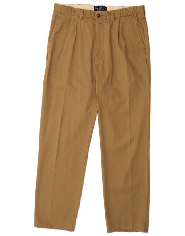 Polo Ralph Lauren Pantalones chinos con pinzas para hombre W36 L32 Algodón caqui