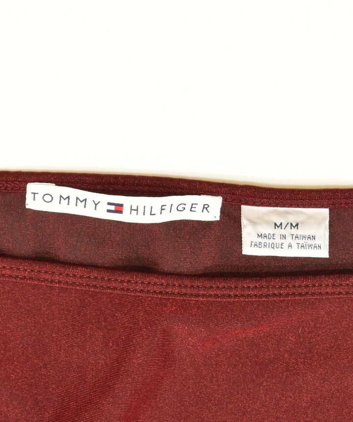 TOMMY HILFIGER Camiseta de manga 3/4 para mujer UK 44 Poliéster rojo medio