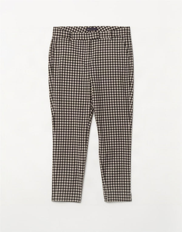 Marks & Spencer Pantalones de traje cortos para mujer UK 40 Large W34 L24 Black Gingham