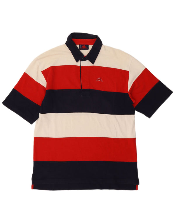 Polo Kappa Hombre De Algodón A Rayas Multicolor Mediano