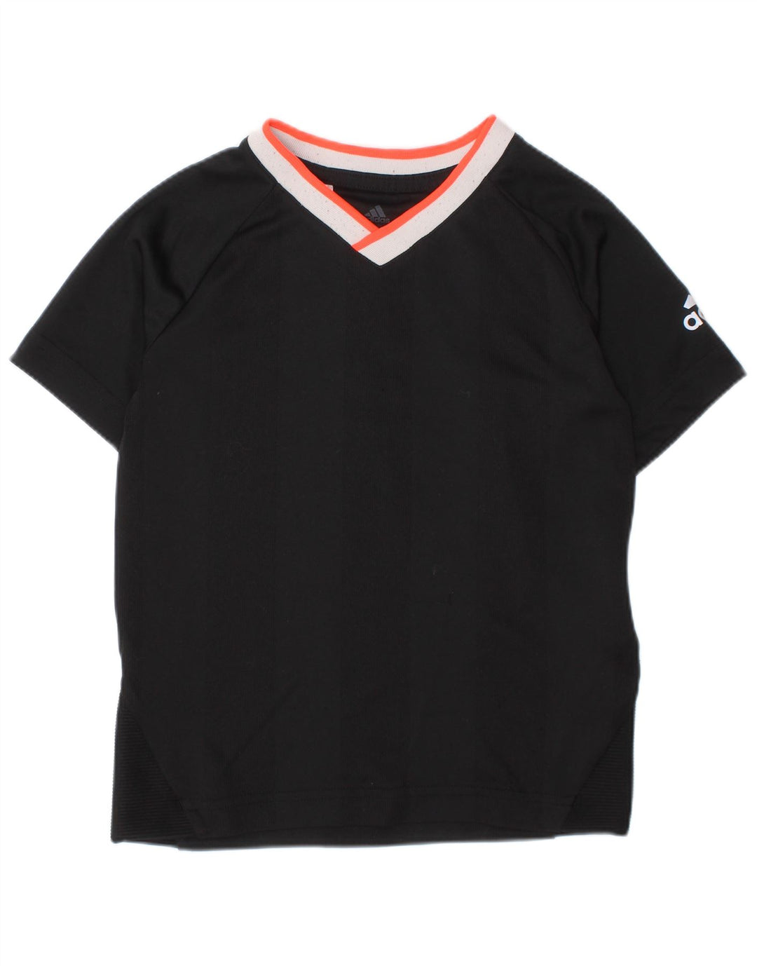 ADIDAS Camiseta Climalite para niños 4-5 años Small Negro Poliéster