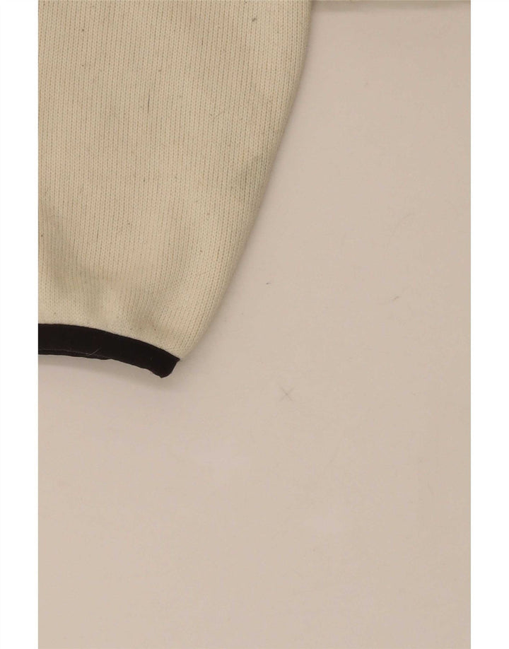 Dkny Sudadera extragrande con cremallera de 1/4 para mujer UK 6 XS Off White Poliéster