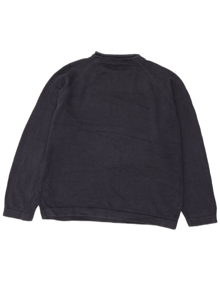 Marks & Spencer - Jersey de cuello redondo para hombre, talla 2XL, algodón azul marino
