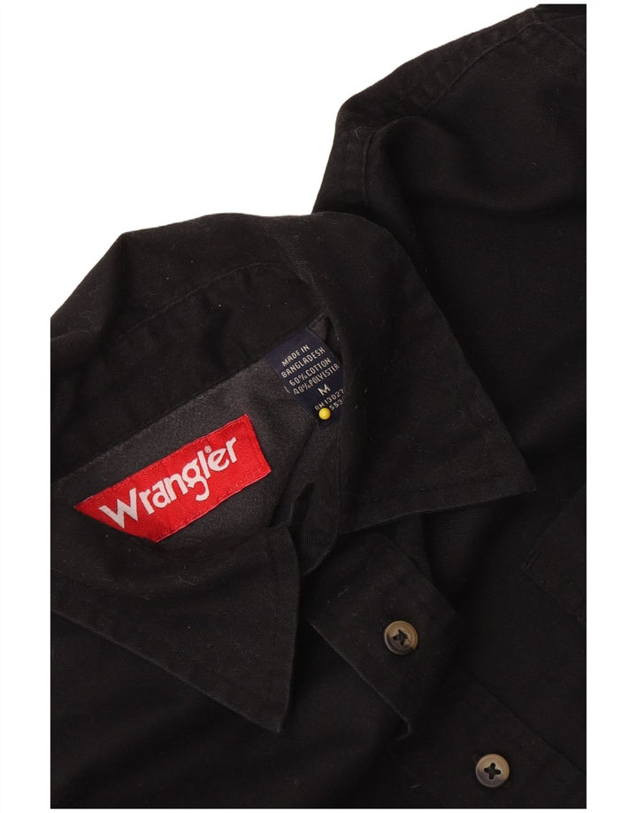 Camisa Wrangler Hombre Algodón Mediano Negro