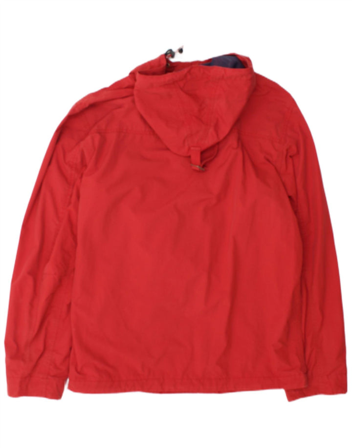 Napapijri Chaqueta anorak con capucha y gráfico para hombre UK 38 Medium Red Polyamide