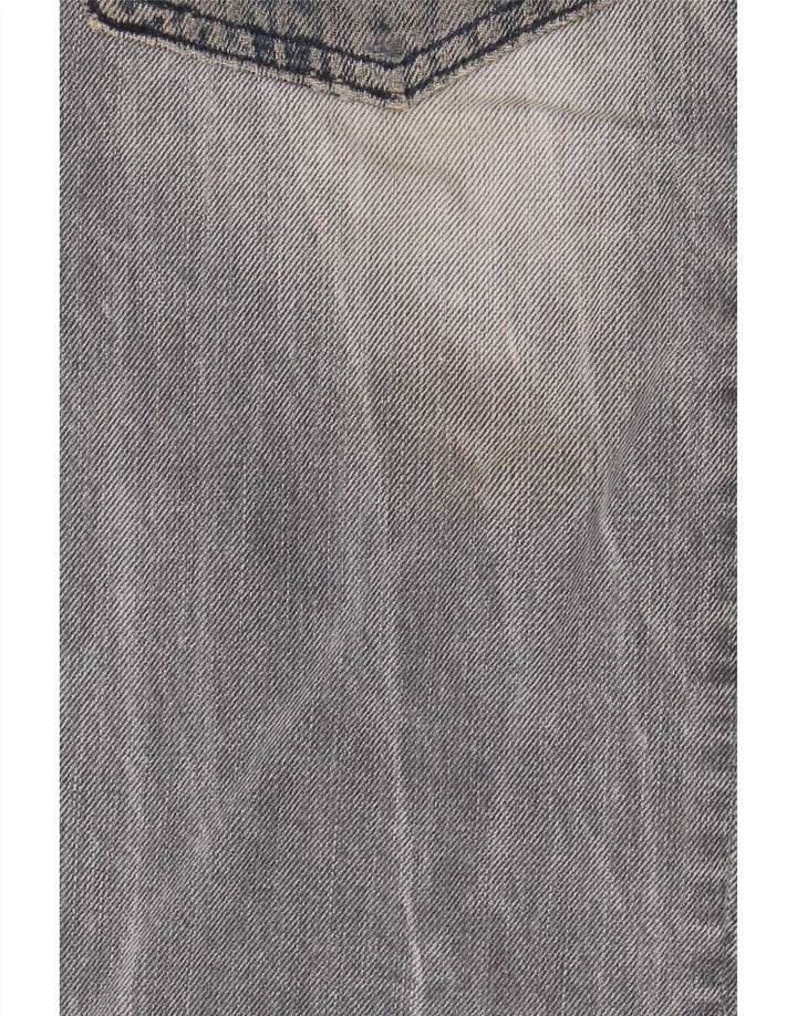 Diesel Jeans Rectos Cargo Desgastados Para Hombre W32 L34 Algodón Azul
