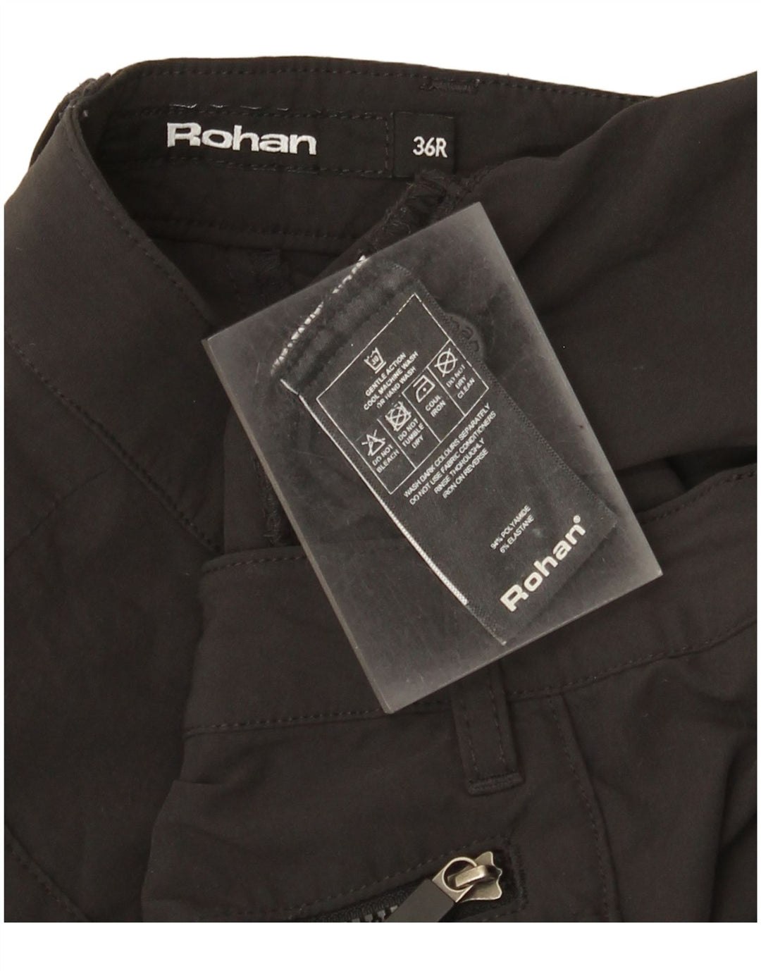 Pantalón Cargo Recto Mujer Rohan W36 L31 Poliamida Gris