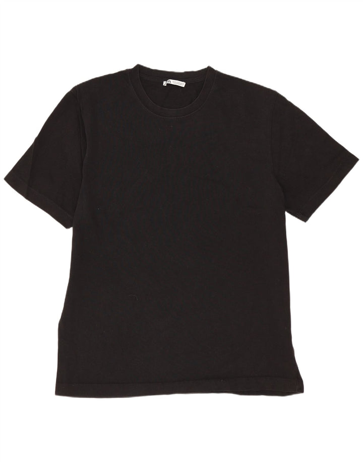 ZARA Hombre Camiseta Top XL Algodón Negro
