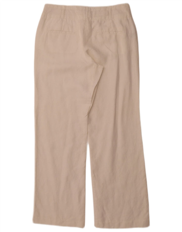 MONSOON Pantalones casuales rectos para hombre UK 10 Small W30 L29 White Linen