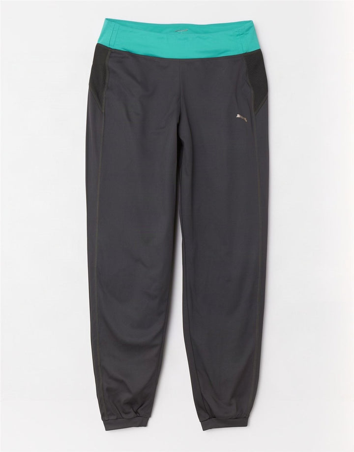 Puma Pantalones de chándal para mujer Joggers UK 12 Medium Grey Colourblock