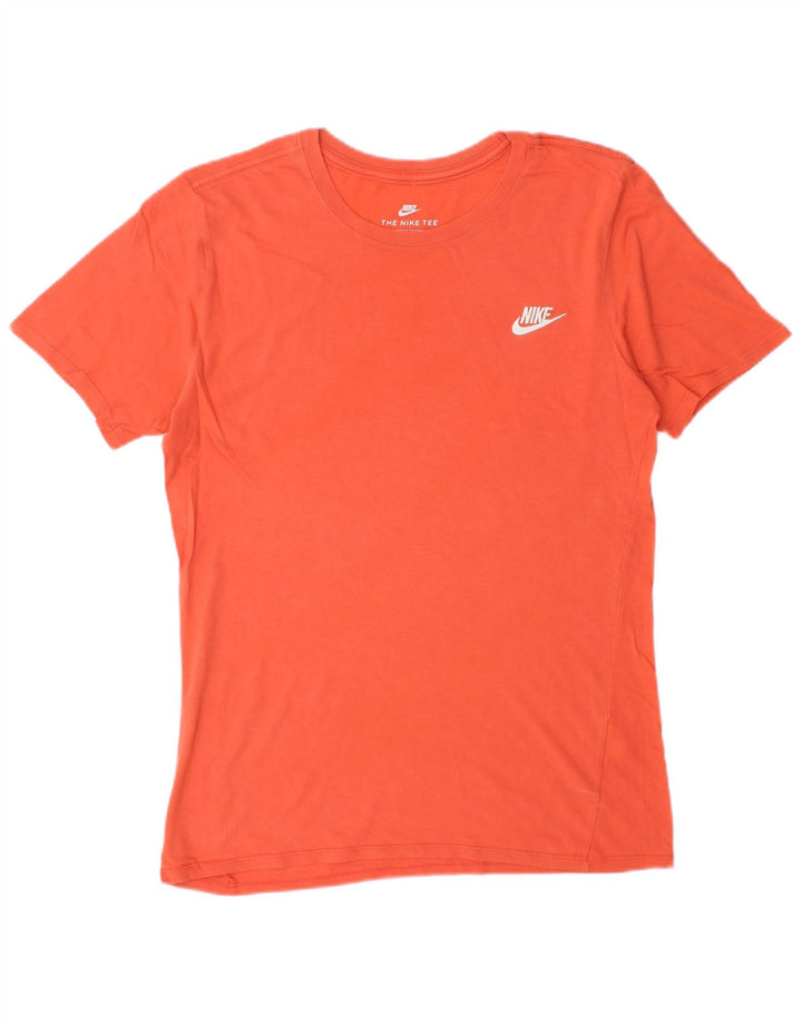 Nike Camiseta de corte atlético para hombre, talla pequeña, color naranja