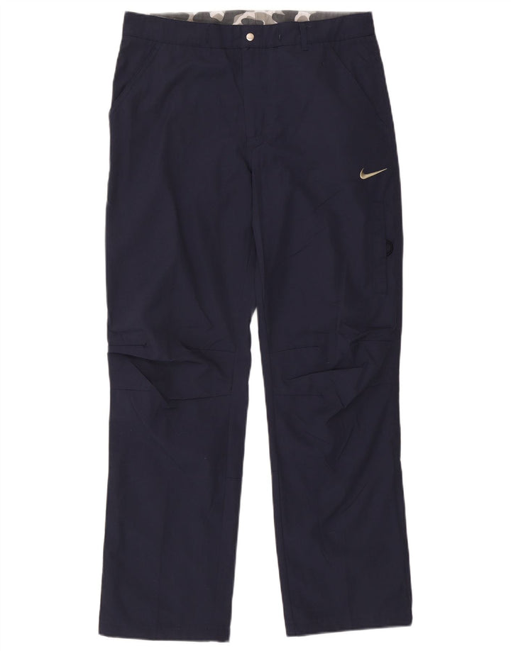 Pantalón chino recto Nike para hombre mediano W30 L29 azul marino poliéster