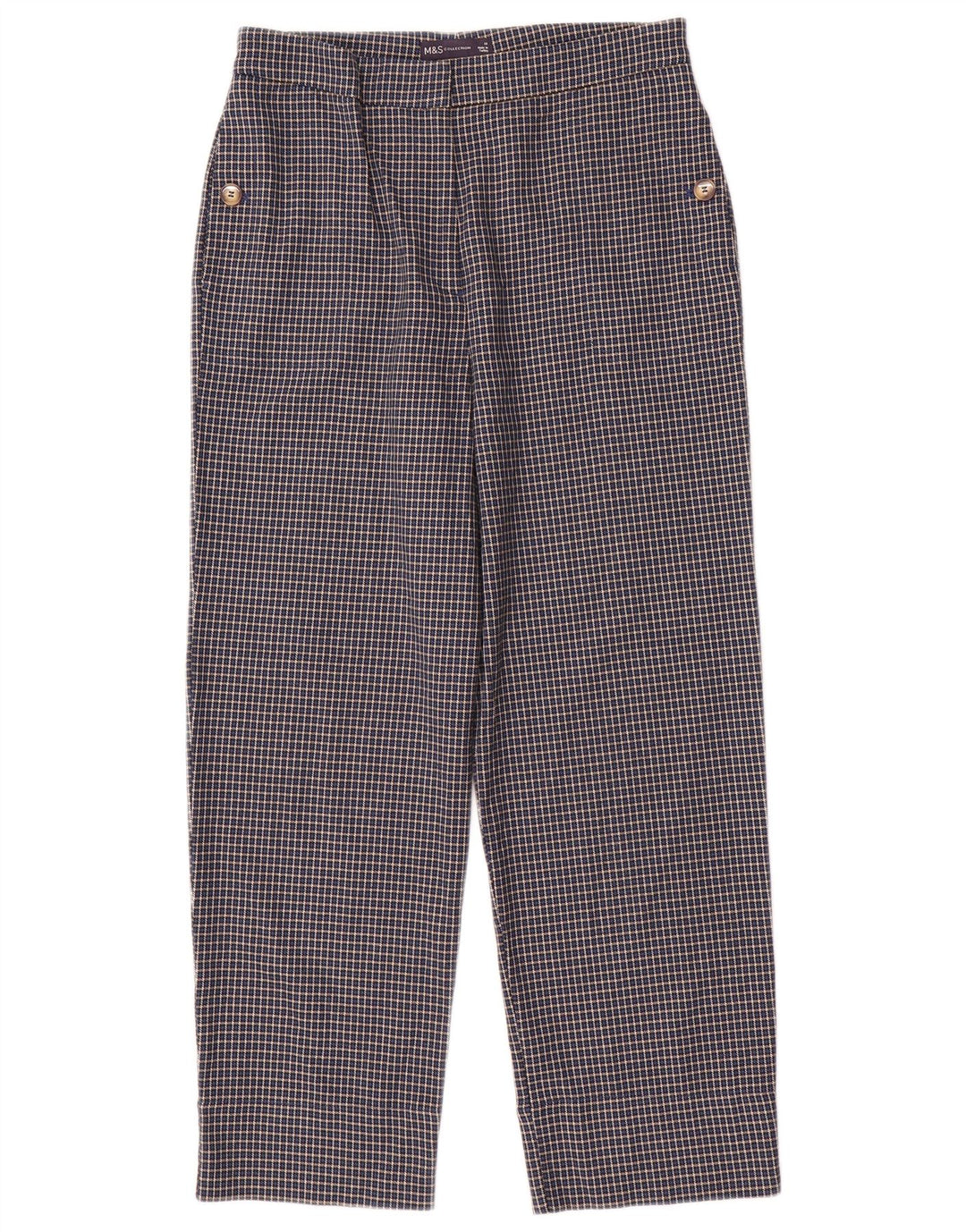 Marks & Spencer Pantalones Cortos para Mujer UK 10 Small W28 L25 Azul