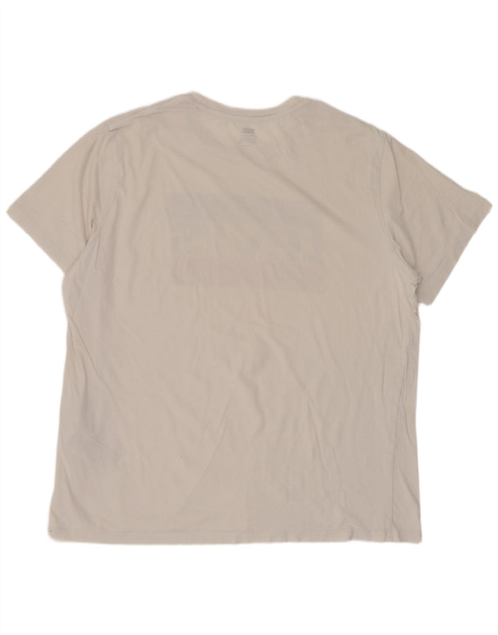 Levi's Hombre Camiseta Gráfica Top XL Algodón Blanco