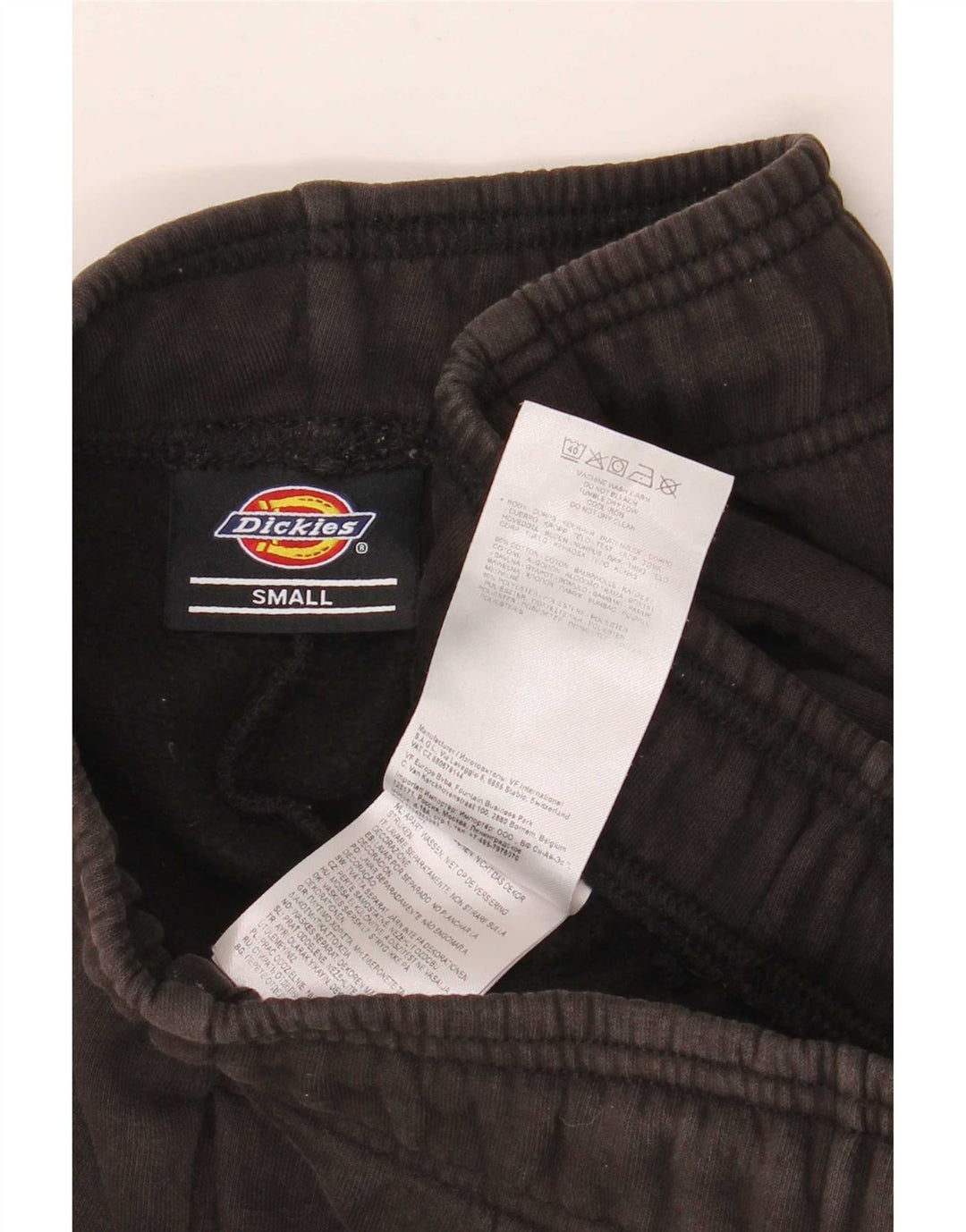 Dickies Hombre Pantalones De Chándal Joggers Small Negro Algodón