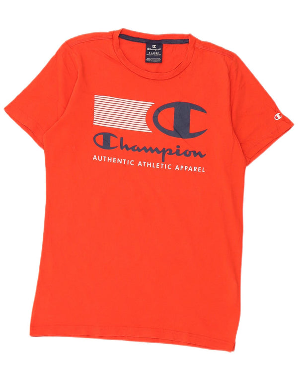 Champion Camiseta gráfica para niño 13-14 años XL Algodón rojo