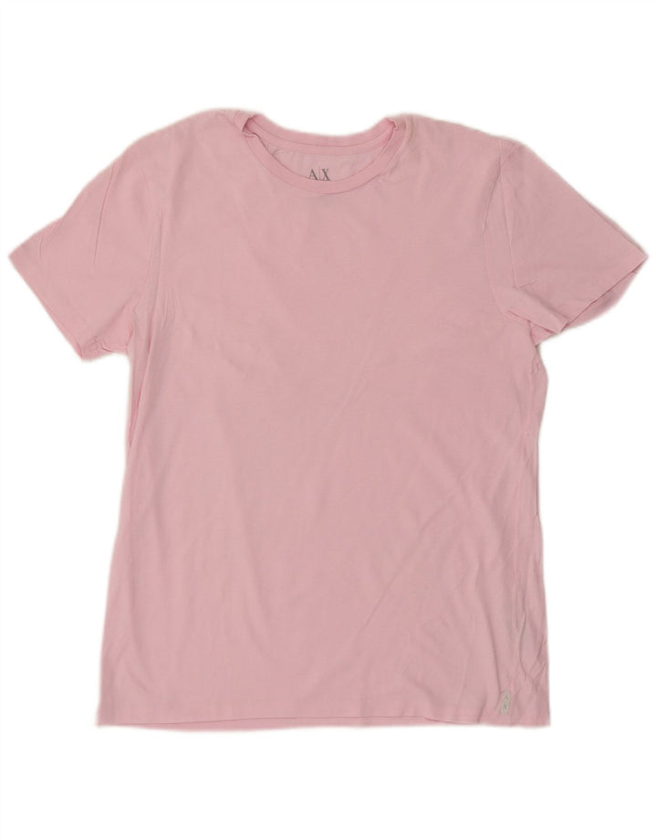Camiseta Armani Exchange Hombre Top Rosa Medio Algodón