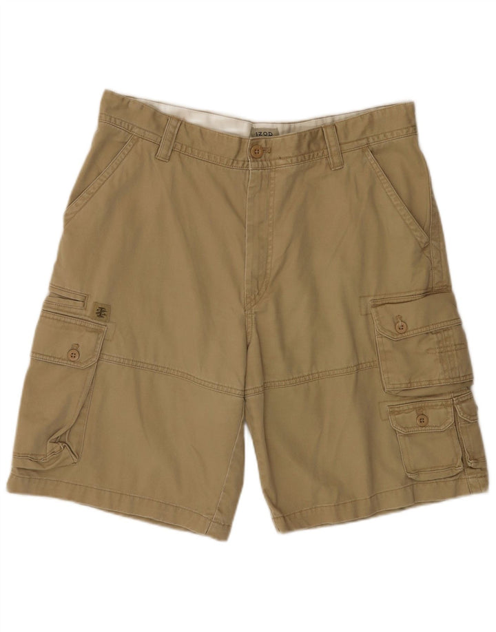 IZOD Pantalones cortos cargo para hombre W36 Algodón beige grande