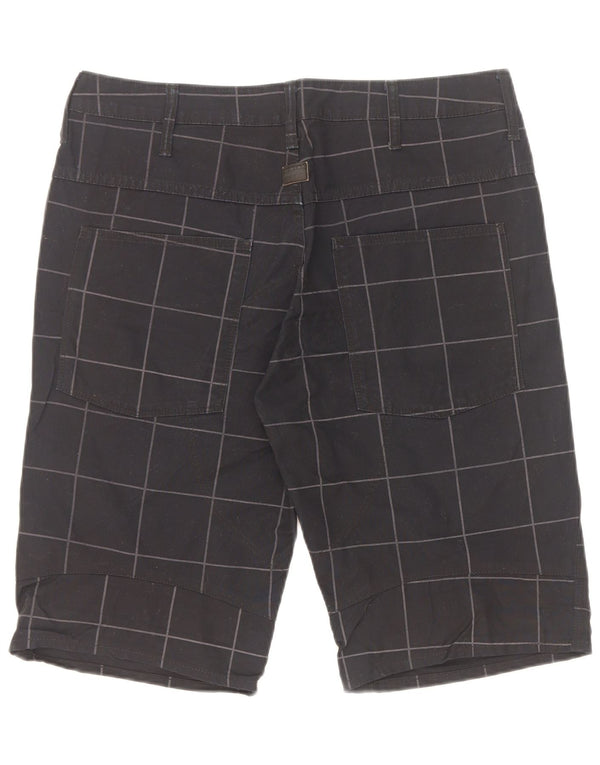G-Star Bermudas para hombre W32 Medium Black Check Cotton