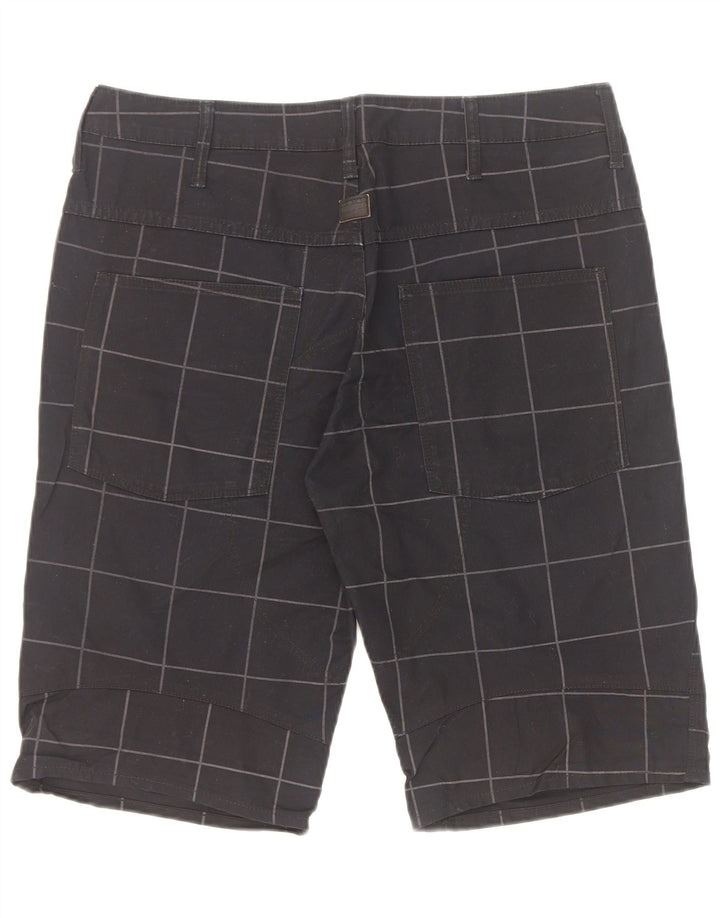 G-Star Bermudas para hombre W32 Medium Black Check Cotton