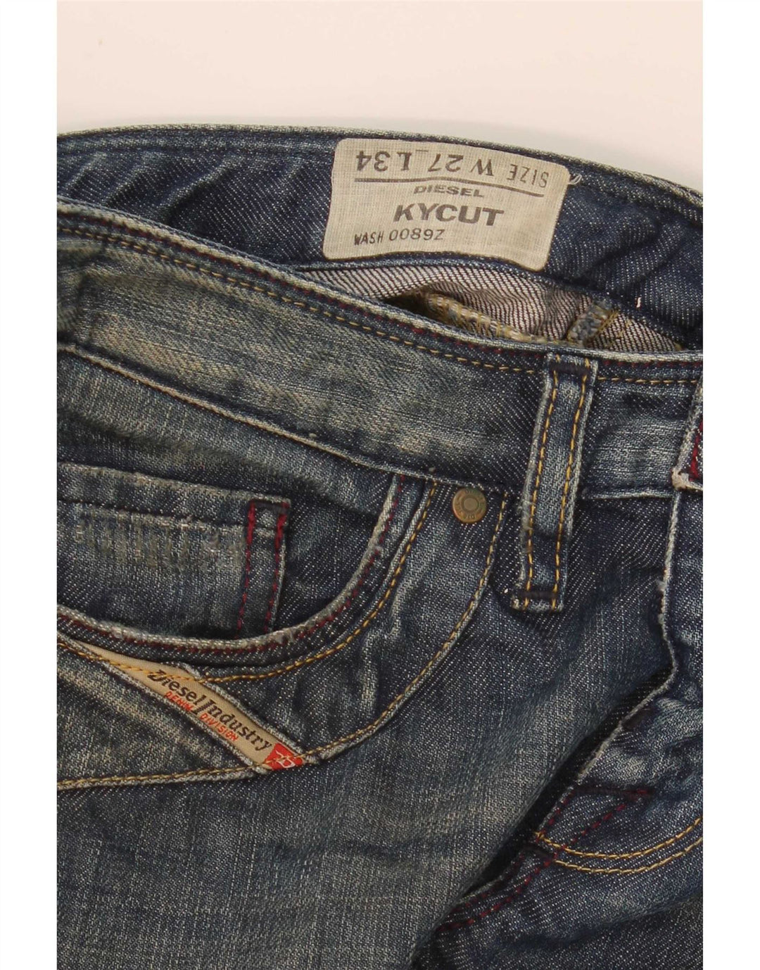 Diesel Mujer Kycut Vaqueros Rectos W27 L30 Azul