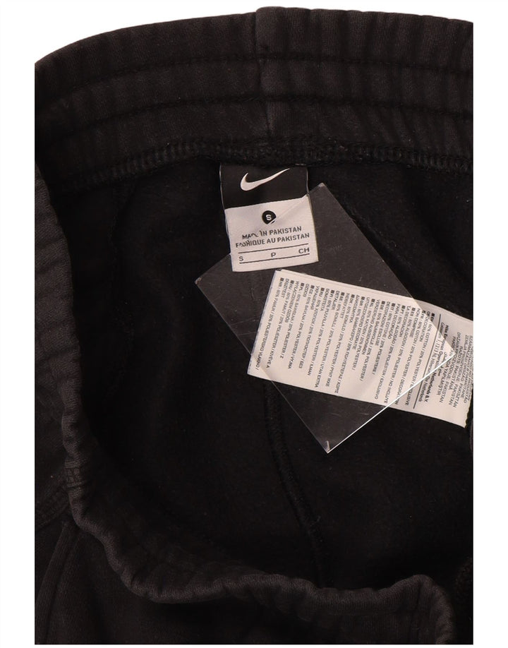 NIKE Mens Tracksuit Trousers Joggers Small Black Cotton