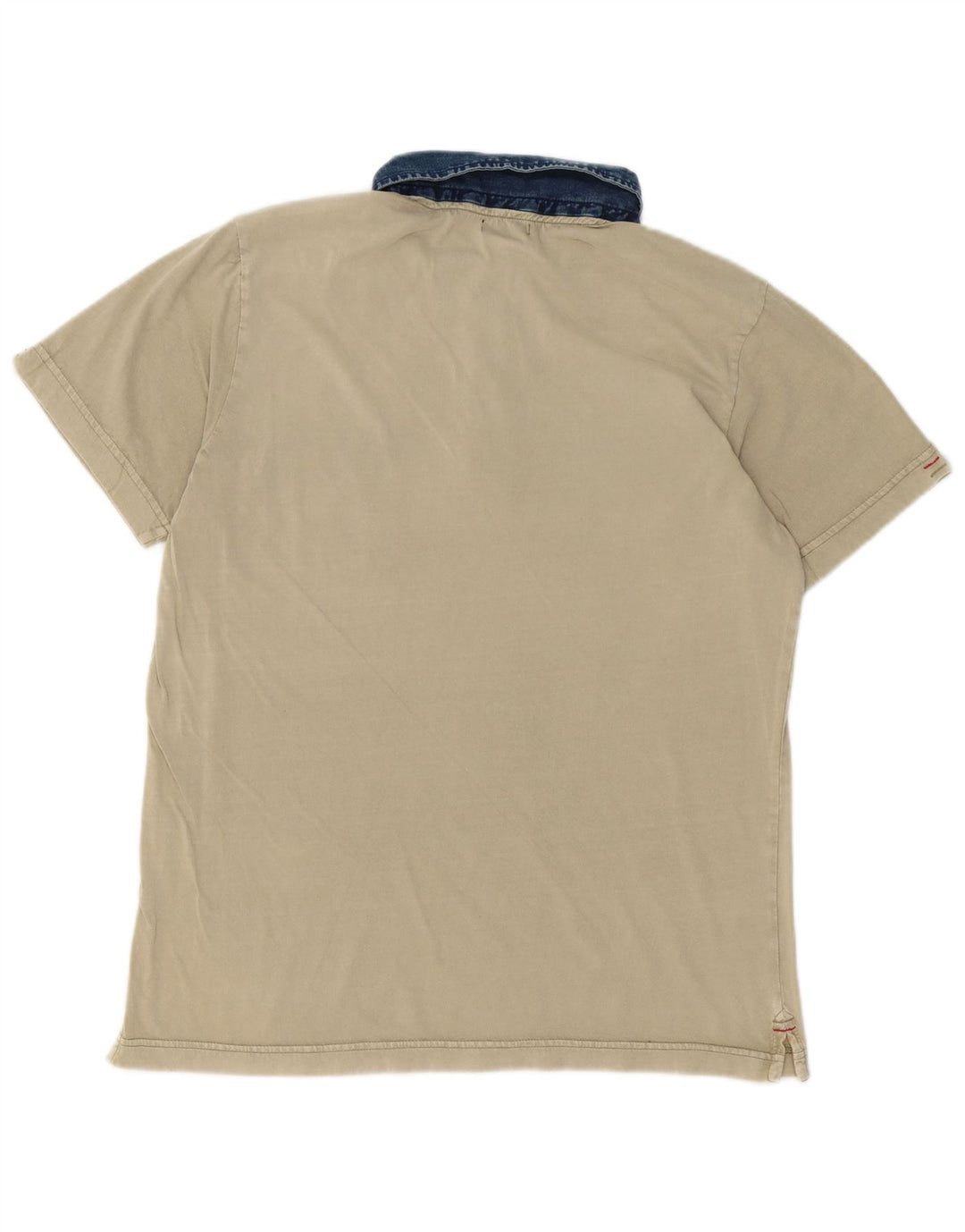 Marlboro Classics Polo gráfico para hombre con bloques de color verde grande