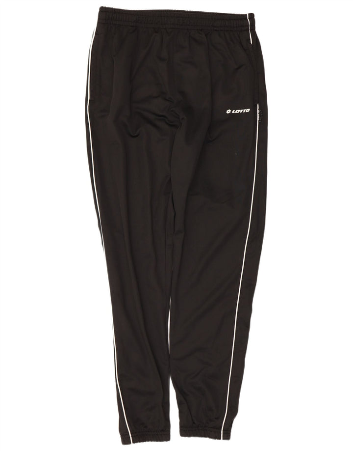 Lotto Hombre Pantalones De Chándal Joggers Large Negro Poliéster