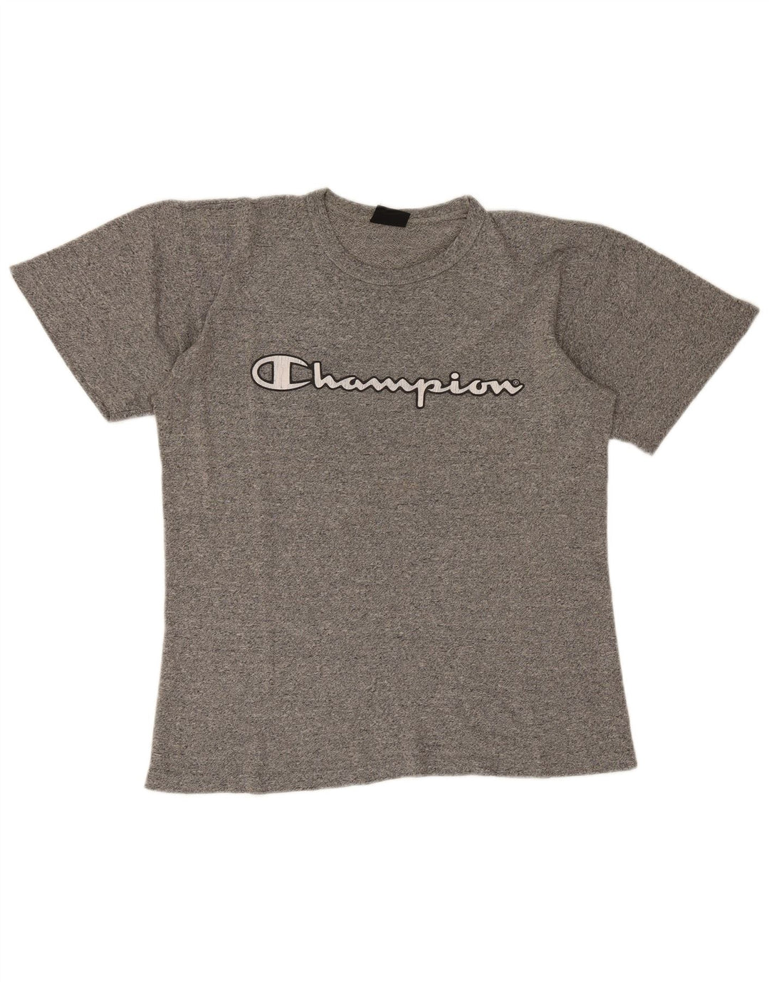 Champion Camiseta gráfica para hombre Top grande gris moteado