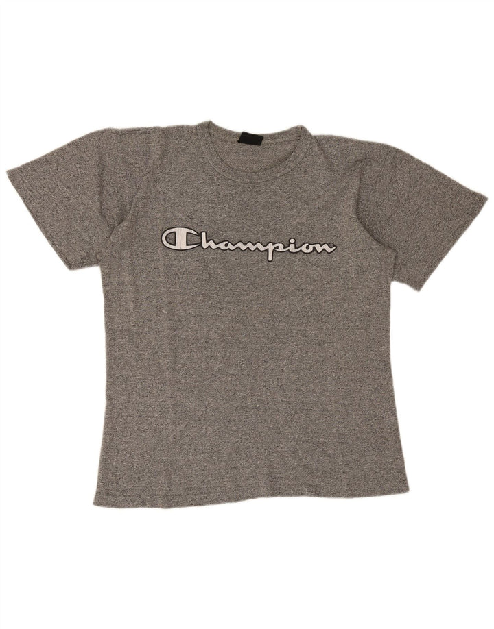 Champion Camiseta gráfica para hombre Top grande gris moteado