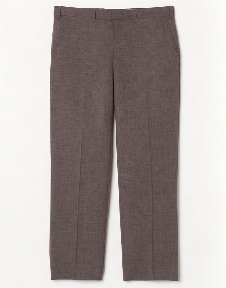 Marks & Spencer Pantalón de traje de corte regular para hombre W32 L31 Lana gris