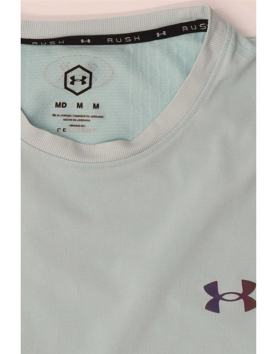 Camiseta Under Armour Hombre Top Medium Blue Pinstripe