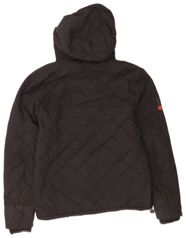 Superdry Chaqueta Cortavientos con Capucha Windcheater para Hombre UK 38 Medium Negro