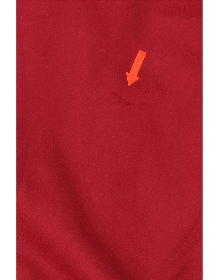 ERREA Suéter con capucha y cremallera para hombre Poliéster rojo grande