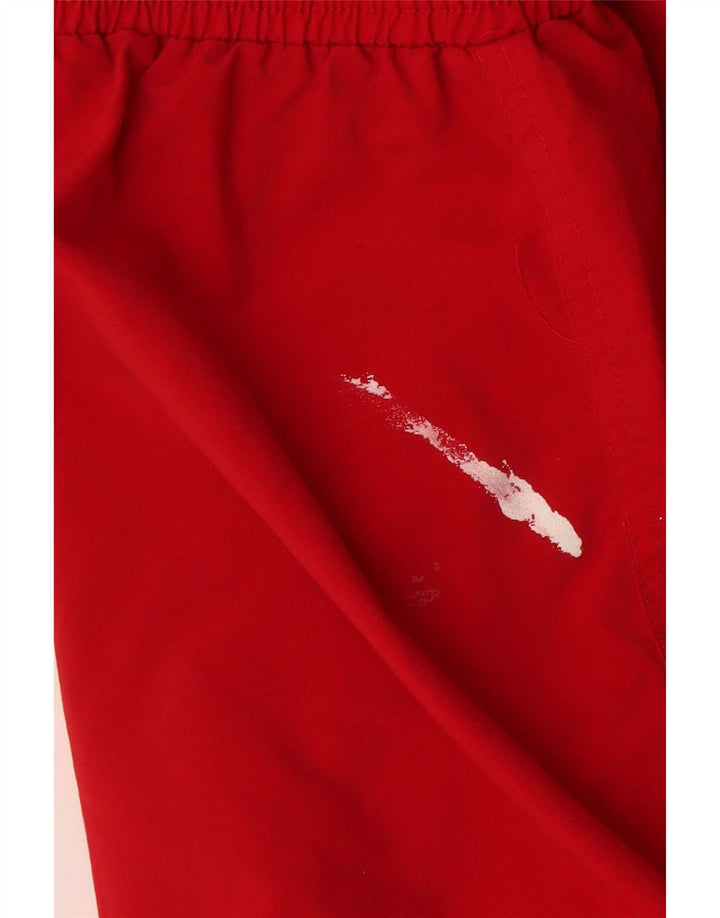 Adidas Hombre Chándal Pantalones Joggers Grande Rojo Poliéster