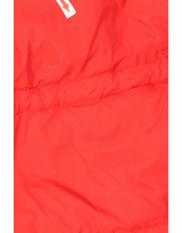 Kejo Chaqueta acolchada con capucha para hombre UK 36 Small Red Nylon