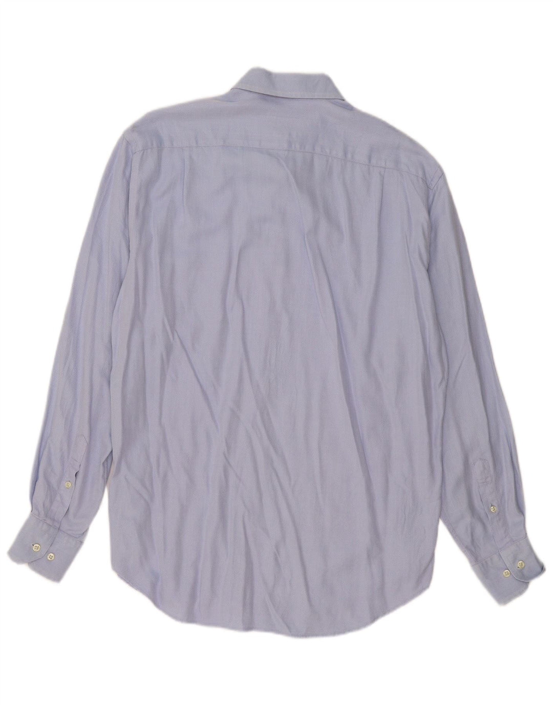 Camisa Massimo Dutti Hombre Talla 42 16 1/2 Grande Azul Espiga Algodón