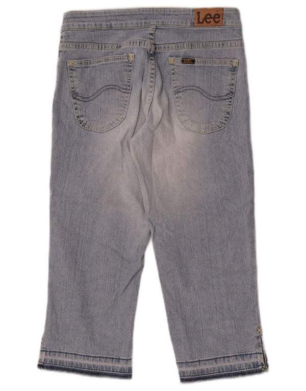 Vaqueros Capri Lee Mujer W27 L19 Algodón Azul