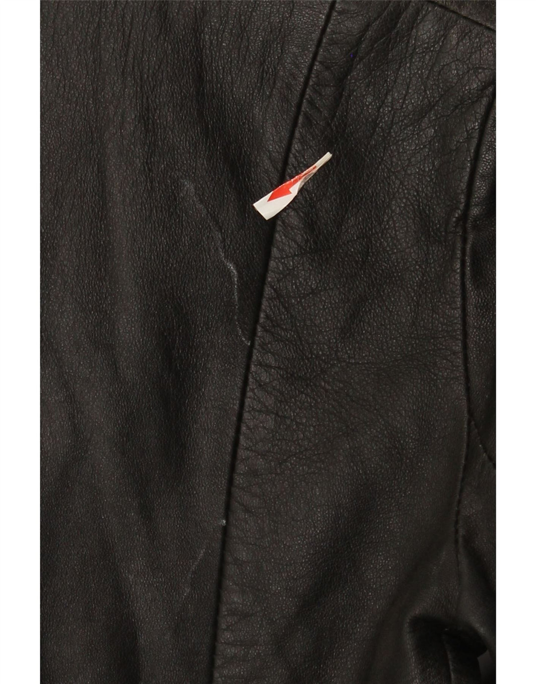 Vintage mujer chaqueta de cuero Reino Unido 8 pequeño cuero negro