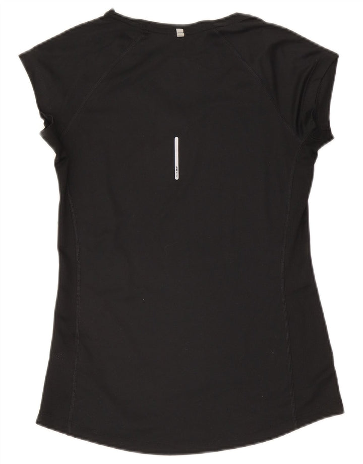 Nike Dri Fit Camiseta para Mujer Top UK 8 Small Negro Poliéster