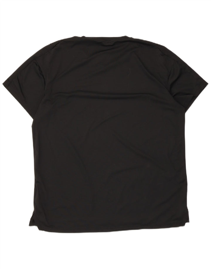 Nike - Camiseta Dri Fit para hombre, talla grande, poliéster negro
