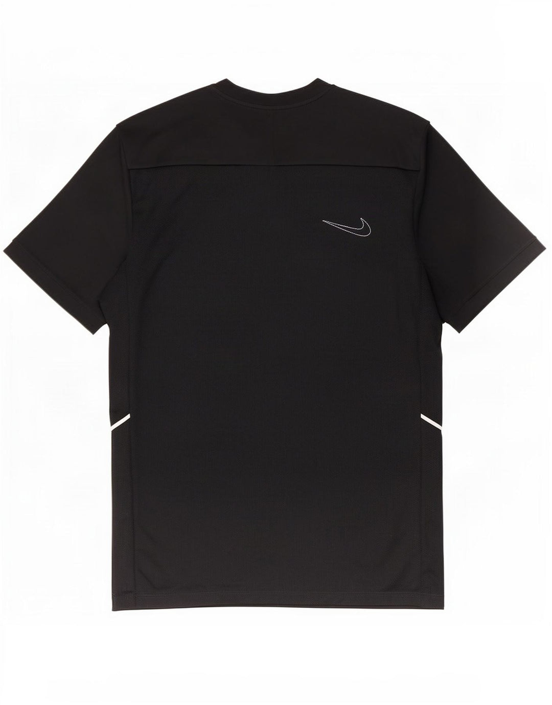 Nike Camiseta Dri Fit Slim para Hombre Top Mediano Negro Poliéster