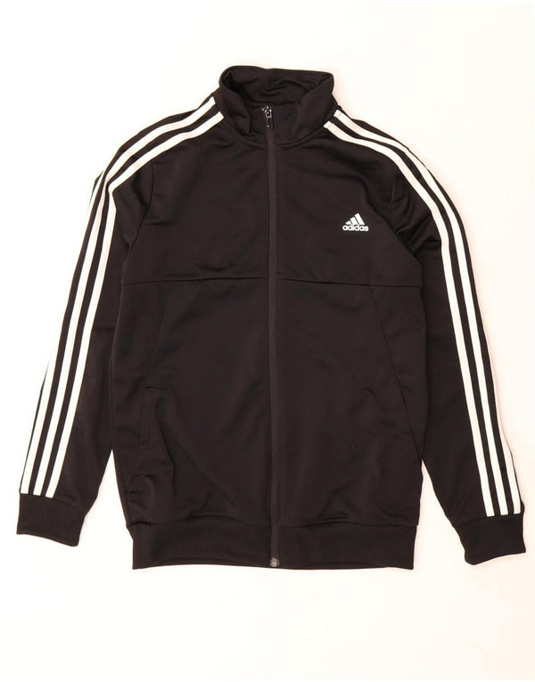 Adidas Chicos Climalite Chándal Top Chaqueta 13-14 Años Negro Poliéster