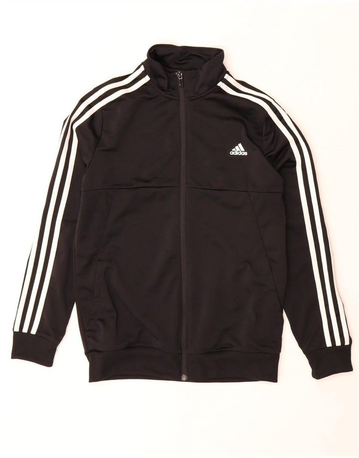 Adidas Chicos Climalite Chándal Top Chaqueta 13-14 Años Negro Poliéster