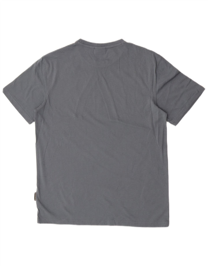 Napapijri Hombre Camiseta Top Azul Medio