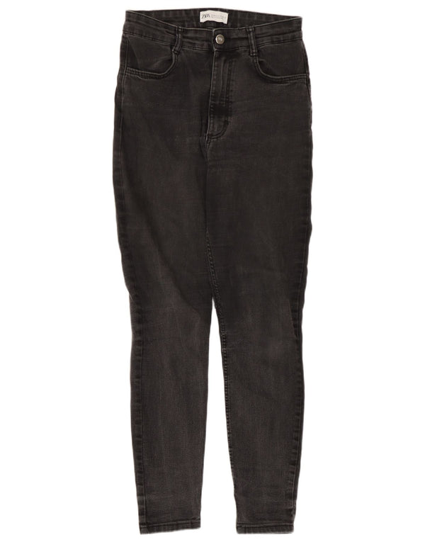 Zara Vaqueros pitillo para mujer EU 38 Small W28 L26 Algodón gris